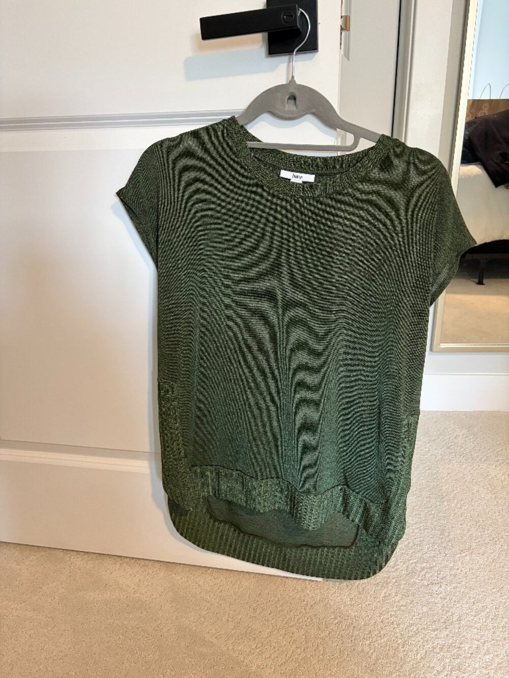 Bar III Green Sheer Tank Top Size Medium